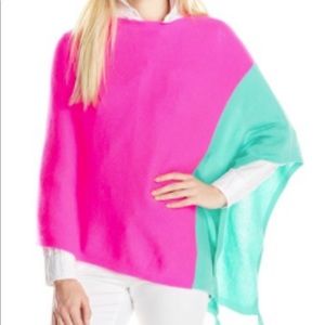 Lilly Pulitzer Pink and Turquoise Poncho